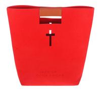 BETOOKY Borsa Organizer per Bibbia in Feltro Rossa, Capiente