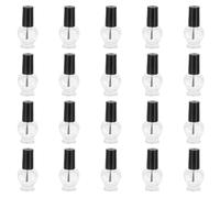 BETOOKY Bottiglie Vuote in Vetro e Plastica Abs a Forma di Cuore 20 Smalto 5ml Ermetiche e Facili da Trasportare per Manicure Attività All'aperto