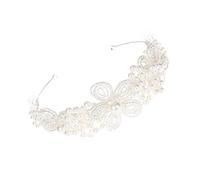 BETOOKY Cerchietto di Cristallo per Matrimoni Feste Serali e Balli Decorato Perle Realizzato Materiali di Qualità Delicato sulla Resistente all Uso