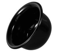 BETOOKY Ciotola per Sapone da Barba in Plastica Nera, Tazza da Barba Riutilizzabile per Uomo, Contenitore per Crema e Schiuma da Rasatura, Accessorio da Viaggio Ergonomico