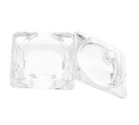 BETOOKY Contenitore Design Delicato e Forma Unica in Vetro con Coperchio per Liquidi Acrilici per Unghie e Quotidiano