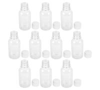 BETOOKY Contenitore per Pillole con Coperchio a Vite in Pet da 100ml 10 Pezzi Tappo Ermetico e Dosatore Graduato, Portatile per Vitamine e Integratori, per Uso Domestico e Viaggio
