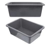 BETOOKY Contenitore Rettangolare in Plastica PP 34X238X109 CM Vaschetta Multiuso per Lavaggio Stoviglie e Conservazione Alimenti Set 2 Pezzi per Ristoranti Giardino e Autobus