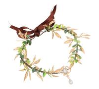 BETOOKY Coroncina Barocca Verde con Motivo Incantevole in Plastica, Accessorio Adattabile e Confortevole per Chioma, per Bridal Shower e Carnevale