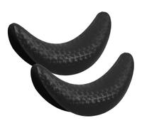 BETOOKY Cuscino per Collo a Forma di Mezzaluna in Gomma Nero 2 Pezzi per Lavaggio Chioma in Lavandino, Accessorio Innovativo per Uso Personale e Saloni