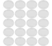 BETOOKY Dischi di Rilegatura in Plastica Bianca 55 Pezzi, Accessori per Raccoglitori ad Anelli per Planner e Quaderni, Strumenti per Rilegatura di Documenti e Album, Uso Ufficio e