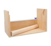 BETOOKY Dispenser per Nastro in Legno Khaki Struttura Interna a Pezzi, Base Larga e Design Modulare per Scuola e Spazio di Lavoro