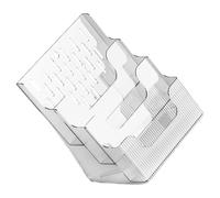 BETOOKY Espositore Portadocumenti da Parete in Plastica Trasparente Multi Tasche Salvaspazio per Ufficio e Banco, Porta Brochure e Volantini A4 Stili Multipli