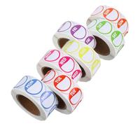 BETOOKY Etichette Adesive Settimanali Data Colorate in Rame, 7 Pezzi Pratici per Negozi di Panetteria e Boutique, Design Lettere in Inglese