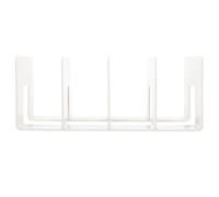 BETOOKY Fermalibri in Acrilico Multifunzione da Scrivania, Organizer per Libri e Documenti 4 Scomparti, Porta Libri Verticale per Ufficio e Casa, Salvaspazio per Libreria sopra Scrivania