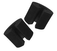 BETOOKY Fermaporta Antipizzicamento in Schiuma Nera 2 Pezzi, Limitatore Porta Senza Fori, Paraurti per Armadi e Cassetti, Protezione Anti-schiacciamento per Porte e Finestre