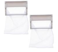 BETOOKY Filtro per Lavatrice Anti-lanugine 2 Pezzi in Rete Plastica Compatibile Vari Modelli Protezione Capi Delicati e Piccoli Oggetti