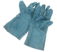 BETOOKY Guanti Protettivi per Cani in Pelle Bovina Resistenti a Morsi e Graffi Design a Cinque Dita per Addestramento e Toelettatura degli Animali Domestici