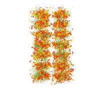 BETOOKY Materiale per Modellismo Vegetazione Artificiale per Tavoli da Sabbia e Case delle Bambole, Ciuffi di Fiori Miniatura in Plastica e Resina, Portatile e Leggero, Scala 1:35 1:72