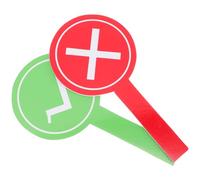 BETOOKY Palette per Risposte in Classe Set 2 Pezzi Paddle Portatile in Schiuma Rossa e Verde per Insegnanti e Studenti Supporto Didattico per Giochi Educativi e Commissione Giudicatrice