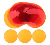 BETOOKY Pellicole Adesive Colorate 20 Pezzi per Lampadine LED e Lampade a Sospensione, Filtro in Pet Arancione Rotondo per Ammorbidire Luce Dura in Uffici e Teatri