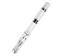 BETOOKY Penna Stilografica Riempimento a Pistone, Plastica Resistente Trasparente, Penna Pennello Ricaricabile per Calligrafia Giapponese e Tecniche di Disegno