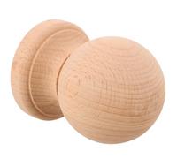 BETOOKY Pomo in Legno Massello Non Finito per Arredamento Casa e Scale, Accessorio Rustico Resistente all'Usura, per Progetti di Falegnameria e Bastoni per Tende