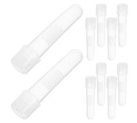 BETOOKY Provette di Plastica Superficie Scrivibile Graduazione con Tappi 10 da 12 Ml Sterili per Campionamento per Scientifico
