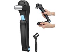 BETOOKY Rasoio Elettrico Nero per Peli della Schiena Maschile Fai-da-te, Materiale Abs Resistente e Funzione Professionale per Rimozione Peli Efficiente