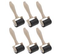 BETOOKY Rullo per e Lucidato Set 6 in Gomma e Plastico, Facile da Usare per Inchiostrare Blocchi e Pittura Artistica