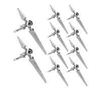 BETOOKY Set 10 Anelli per Unghie da Donna Motivo Spada e Croce, Gioielli la Punta del Dito Regolabili in Argento Antico, Accessori Nail Art per Feste e Uso Quotidiano