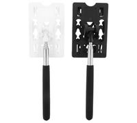 BETOOKY Set 2 Pezzi Bastoni Telescopici Porta Carte Morsetto in Acciaio Inox e Abs, Estensibili per Accesso Facile a Tessere Parcheggio e Casello Autostradale