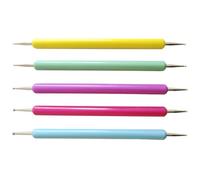 BETOOKY Set 5 Pezzi Strumenti per Nail Art Dotting Penna per Manicure Facile da Usare in Plastico Design Elegante per Decorazioni Unghie Nail Art