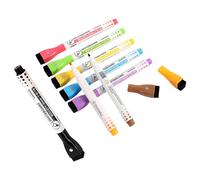 BETOOKY Set da 8 Pennarelli Cancellabili per Lavagna Bianca con Punta Cancellabile e Magnete, Colori Assortiti, Materiale Pp e Feltro, per Ufficio e Scrittura