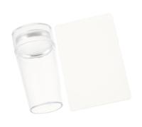 BETOOKY Set Raschietto e Stampatore per Unghie in Silicone Trasparente, Strumento Elastico per Nail Art Stamping, per DIY Manicure con Effetto Naturale
