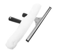 BETOOKY Spatola Tergivetro per Porte Doccia e Specchi con Lama in Gomma e Panno in Acciaio Inossidabile, Pulizia Sicura e Versatile per Casa e Scuola