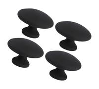 BETOOKY Strumento Massaggiatore Viso in Pietra Nera Gua Sha 4 Pezzi per Sollievo Dalla Fatica Uso Domestico e Relax On-the-go