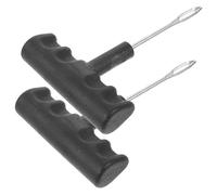BETOOKY Strumento per Pneumatici Auto 2 Pezzi, Attrezzo Tappi Pneumatici Resistente, Kit per Ripara Gomme Auto, Accessorio Emergenza Foratura per Veicoli e Moto