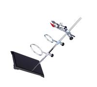 BETOOKY Supporto per Laboratorio in Ferro Morsetto a Sgancio Rapido, Design Multifunzionale e Base Quadrata 40cm per Laboratori di Chimica e Didattica Sperimentale Colore Colore Casuale