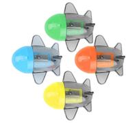 BETOOKY Temperamatite Manuale Mini a Forma di Aeroplano in Plastica Leggero 4 Pezzi, Strumento Efficiente, per Compleanni e Inizio Semestre Scolastico Colore Casuale