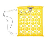 BETOOKY Vassoio per Incubatrice Uova in Plastica Giallo, Resistente e Riutilizzabile, 16 Pezzi per Uso Domestico e Osservazione in Laboratorio, Design Semplice ed Elegante