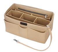Betoores Feltro Organizer Borsa Donna, Borsa per Organizzatore con Borsa Rimovibile Interno (Beige,L)