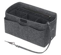 Betoores Feltro Organizer Borsa Donna, Borsa per Organizzatore con Borsa Rimovibile Interno (Grigio Scuro,M)