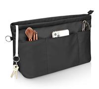 Betoores Organisateur de Sac à Main en Nylon pour Femmes, Pochette Sac de Rangement Intérieur avec à Fermeture éclaire, Ferroso XS