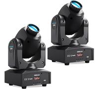 BETOPPER Teste mobili 7 Gobo 10 W LED Stage Luci Fascio Professionale DMX512 Spot Light per DJ Disco Bar Partito Sala da Ballo Halloween Natale(LS10-2pz)