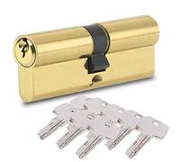 BETOY Cilindro di bloccaggio con 8 chiavi di sicurezza, profili per porte cilindriche, 40/40 (80 mm) Door Lock Cylinder Lock