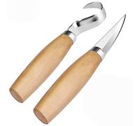 BETOY Strumenti per Intaglio, Set di Strumenti per Intaglio Cucchiaio da Intaglio per Intaglio Fai-da-Te, Artigianato,Incisori Principianti e Professionisti (Coltello Uncino+Coltello da Intaglio)