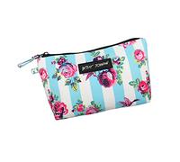 Betsey Johnson 8.5 Inch Zipper Cosmetic Pouch Small Toiletry Bag-Lightweight Durable Polyester Organizer with Inner Zipped Pocket Good For Makeup Accessories and Travel Needs (Hummingbird Floral)