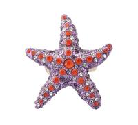 Betsey Johnson Anello da cocktail elasticizzato a forma di stella marina da donna