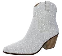 Betsey Johnson Blue by Women's SB-Diva Ankle Boot, Pearl, 6.5