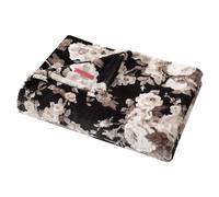 Betsey Johnson - Coperta per letto king size, leggera e calda, decorazione per la casa per tutte le stagioni (vintage floreale nero, king size)
