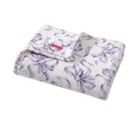Betsey Johnson - Coperta per letto matrimoniale/matrimoniale, leggera e calda, decorazione per la casa per tutte le stagioni (fiocchi da balletto viola, matrimoniale/matrimoniale)