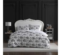 Betsey Johnson - Copripiumino king size, morbido set di biancheria da letto con federe abbinate, decorazione floreale per la casa (Betseys Toile nero, king size)