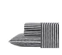 Betsey Johnson Home | Collezione Percale | Set di lenzuola - 100% cotone, leggero e traspirante, croccante e fresco, doppio, a righe schizzate