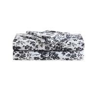 Betsey Johnson Lenzuola per letto king size, morbide e leggere, resistenti allo sbiadimento e alle pieghe (Betseys Toile nero, king size)
